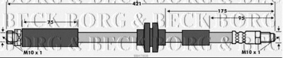 BORG & BECK bbh7808 -  Тормозной шланг